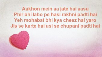 hindi true love shayari